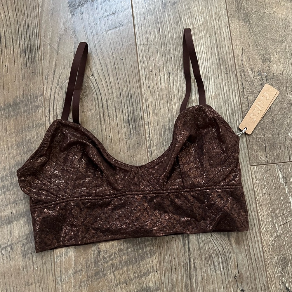 SAVAGE X FENTY Brown Lace Bralette